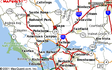 Napa Valley  on Napa Valley Maps